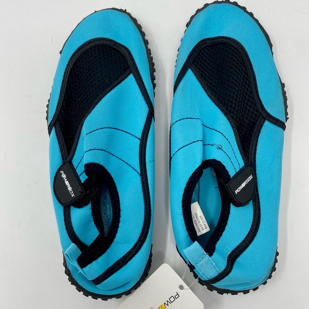 NWT Powersox Gold Toe Velcro Water Shoes Swim Wear Teal Aqua Women’s Sz 9